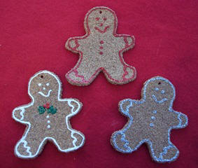 cork gingerbread ornaments - Christmas craft ideas